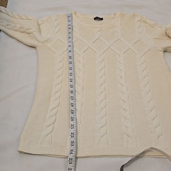 Talbots cable knit sweater size medium (missing) - Picture 7 of 8